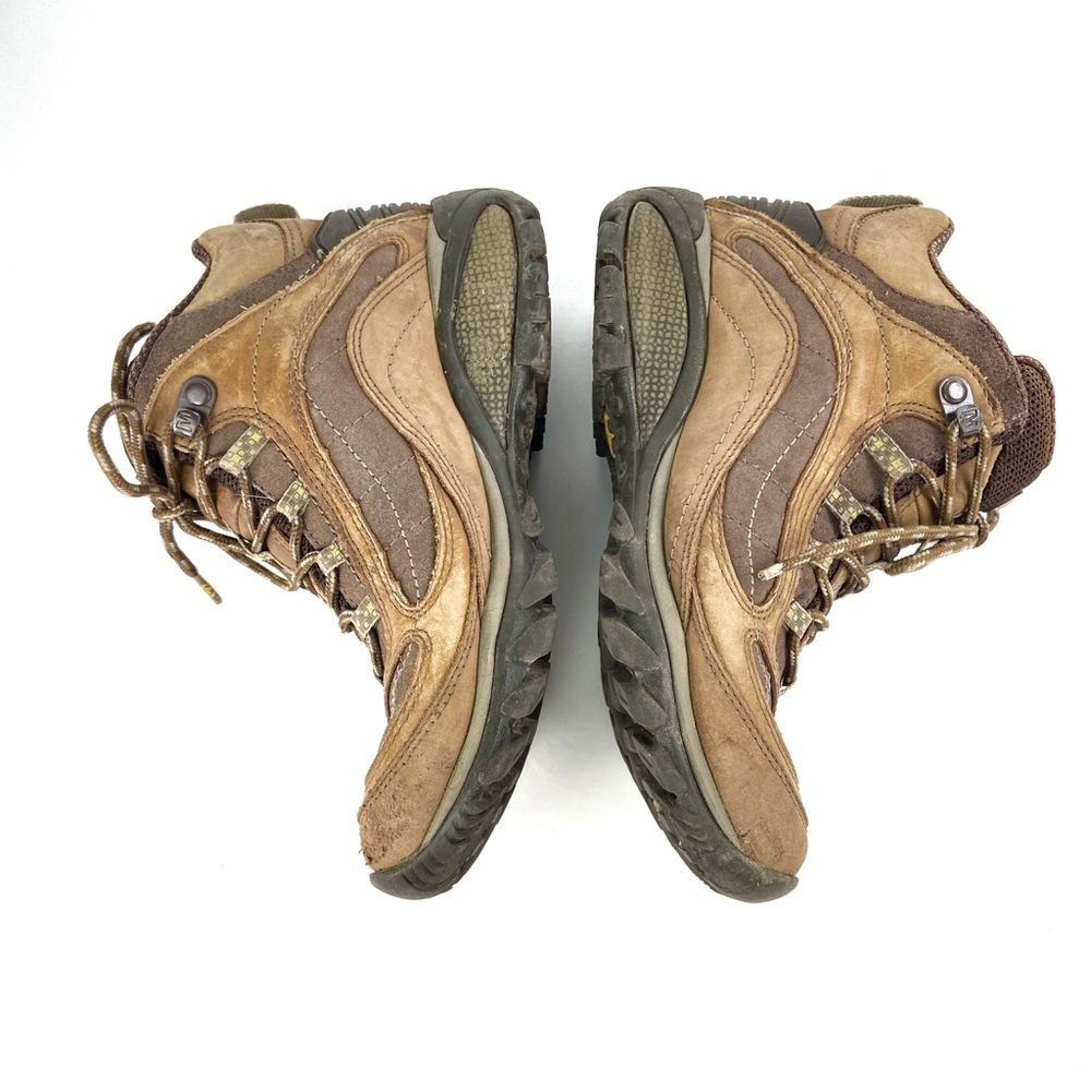 MERRELL Womens Siren Waterproof Mid Hiking Boot Leather Suede Brown 7.5 - Picture 3 of 7